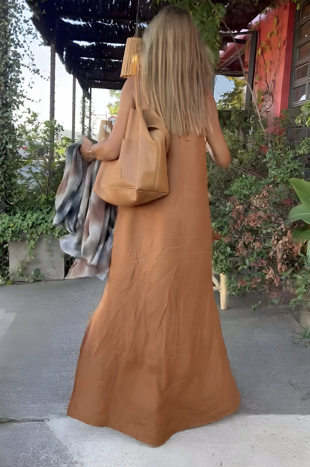 Elina™ | Lekka Sukienka Halter z Mieszanki Bawełny