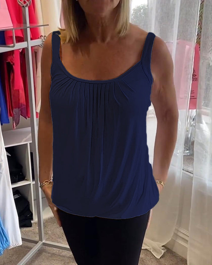 Estelle™ | Bluzka z plisowanego bawełny