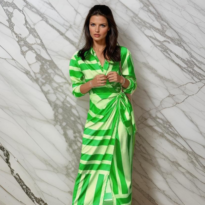 Laurine™ | Sukienka Kopertowa w Print