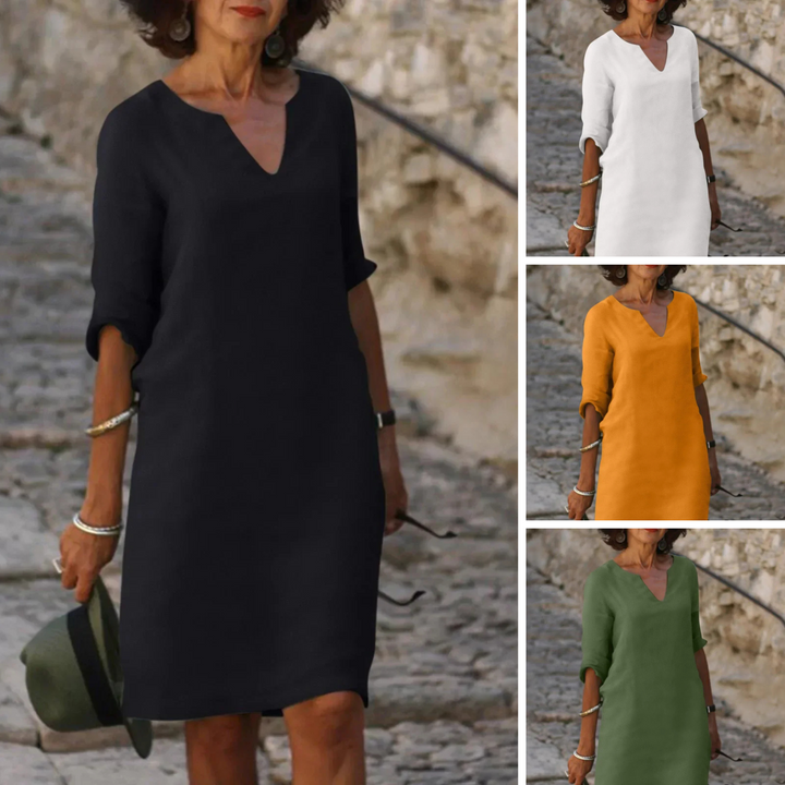 Josette™ | Elegancka Sukienka z Dekoltem w Szpic