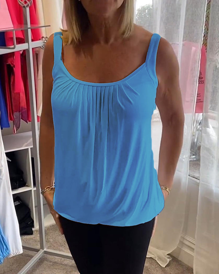Estelle™ | Bluzka z plisowanego bawełny