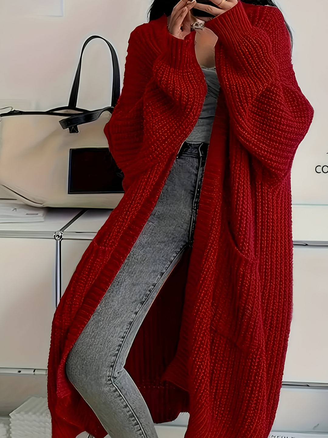 Noeline™ | Sweter Z Dzianiny