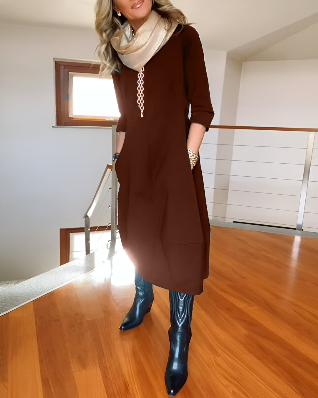 Élodie™ | Elegancka Sukienka Gładka