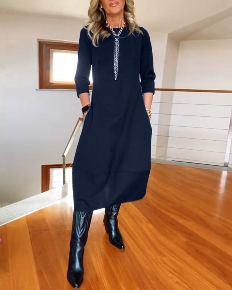 Élodie™ | Elegancka Sukienka Gładka