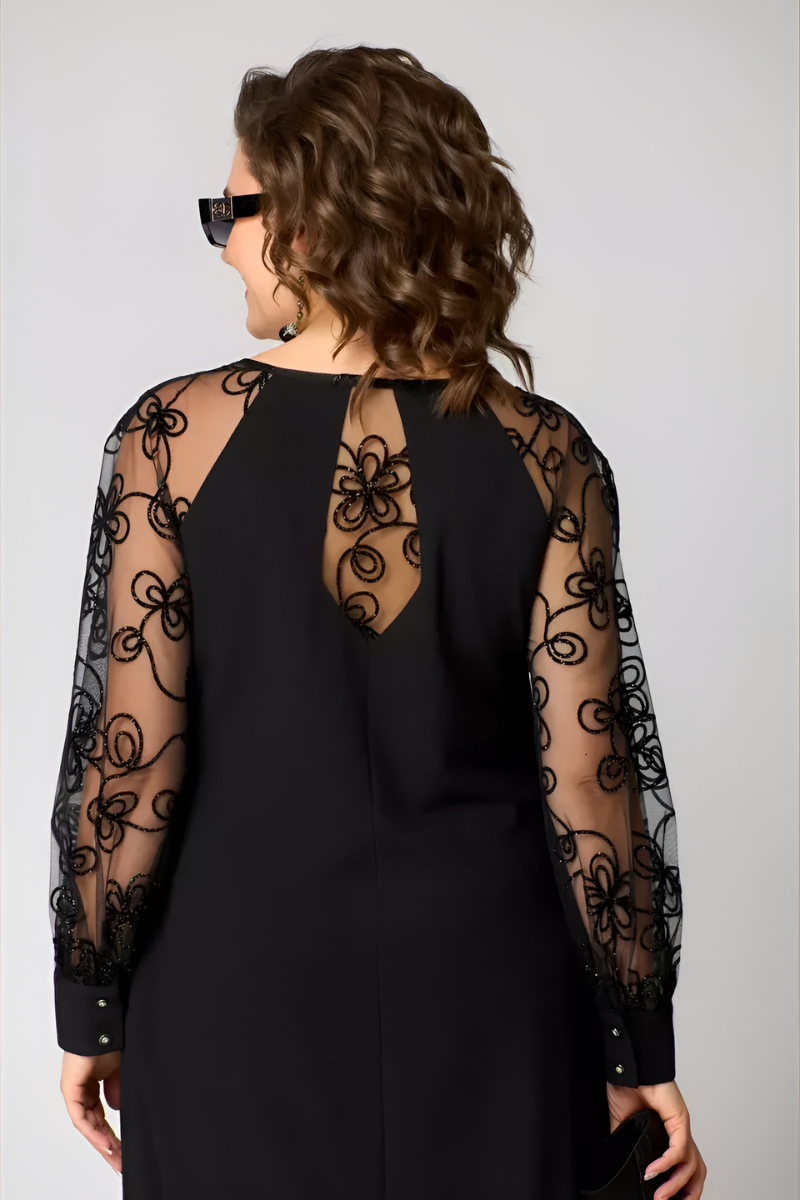 Amira™ | Elegancka sukienka z koronkowymi rękawami