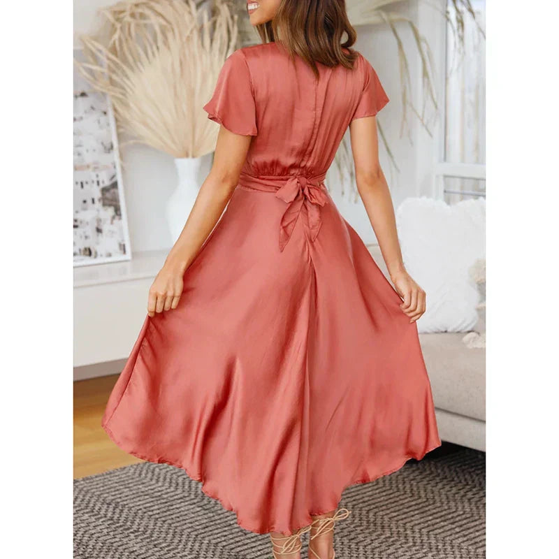 Delphine™ | Sukienka z Różowego Drewna