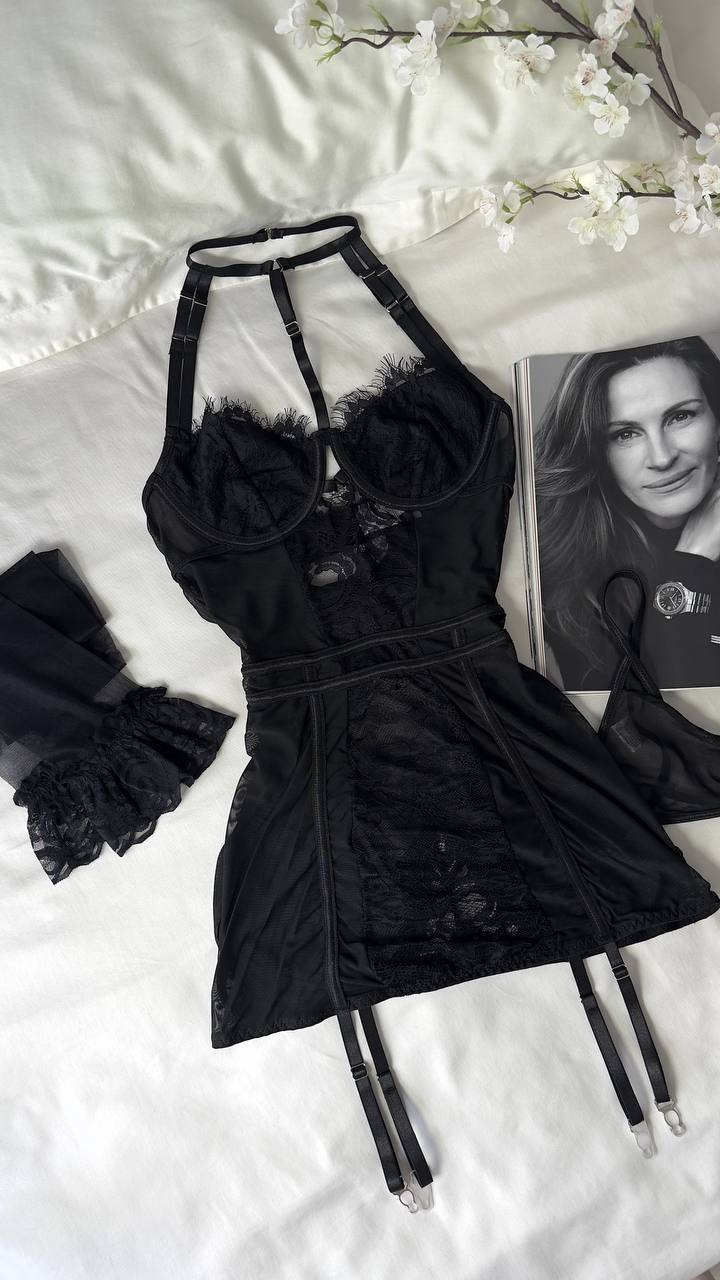 Klara™ | Zestaw Lingerie Allure (3-częściowy)