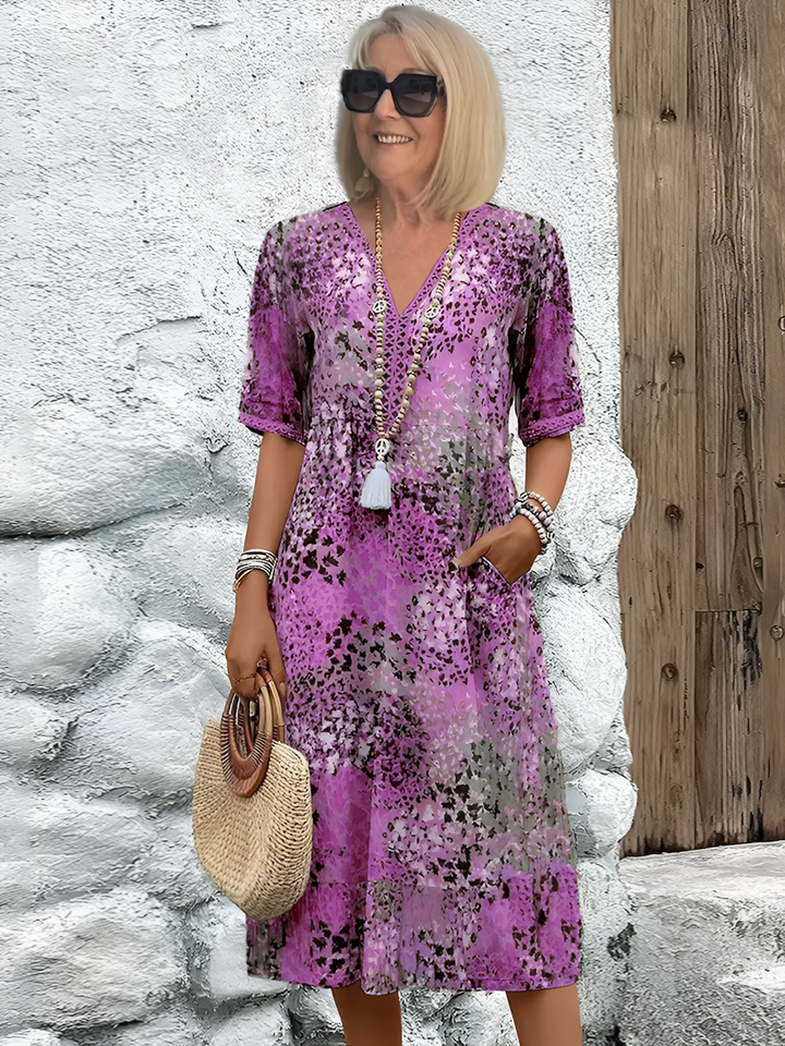 Colette™ | Midi sukienka w intensywnych kolorach