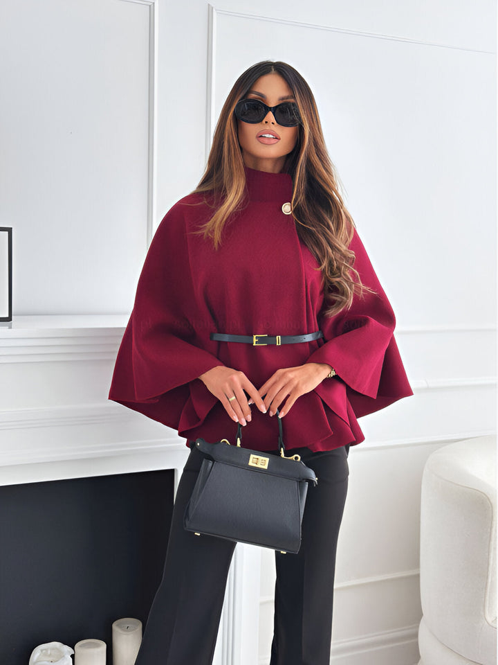 Amélie™ | Elegancki Płaszcz z Paskiem